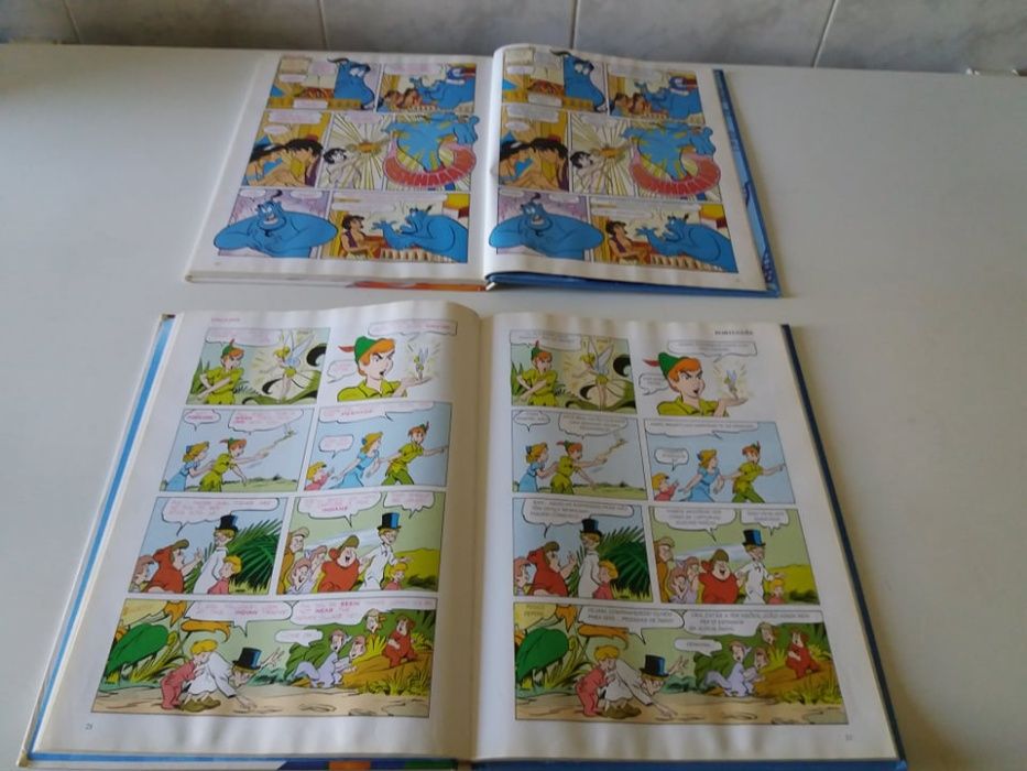 Aladino e Peter Pan - Livros dos clássicos filmes de Walt Disney B.D.