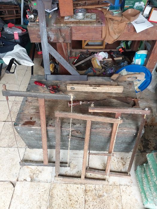Ferramentas antigas de carpintaria