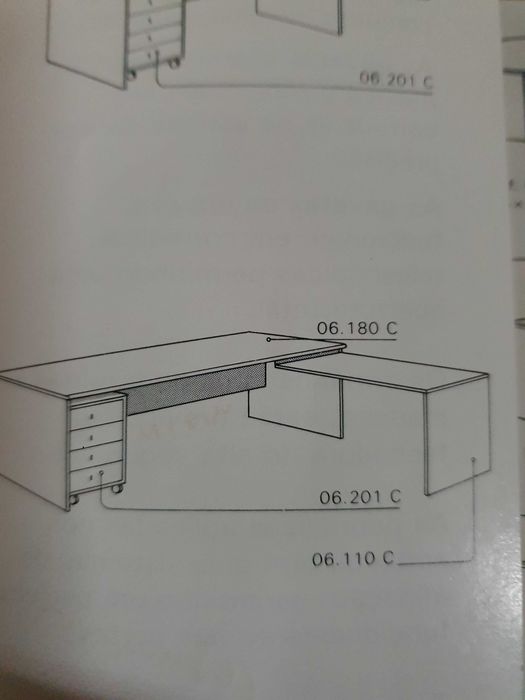 Secretárias em Madeira Natural  Carvalho