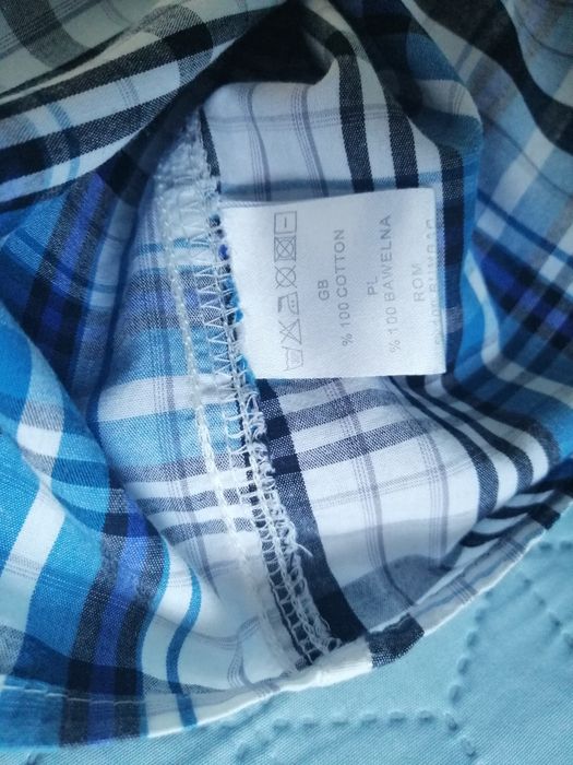 Koszula z krótkim rękawem, w kratę