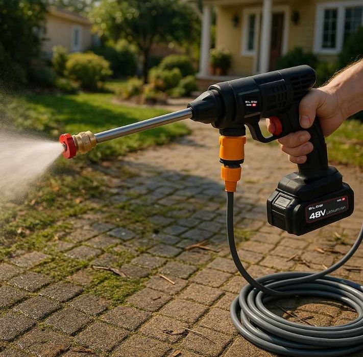 NOWA Myjka Ciśnieniowa Akumulatorowa Przenośna Do Okien Ogrodu Kostki