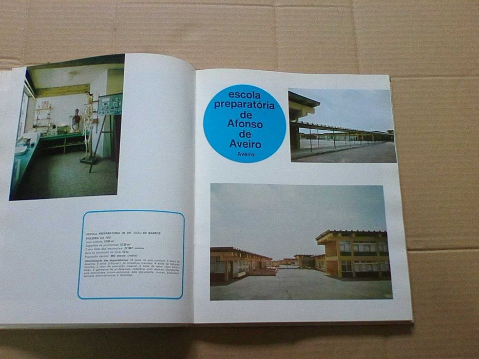 Novas instalações para o ensino construídas entre 1968 e 1972