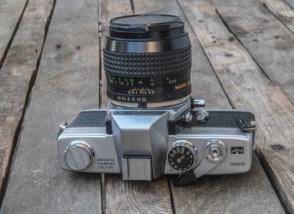 Minolta SRT 101 with Rokkor Macro QF 50mm F: 3.5 lens63825203926659121