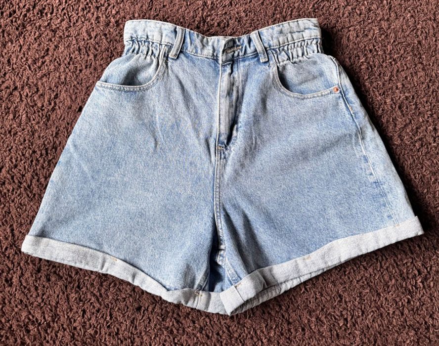 Reserved szorty jeansowe jasne mom wysoki stan S M 36 38 nowe