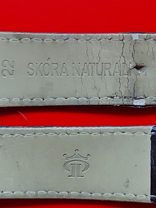 Pasek do zegarka JK skórzany czarny
