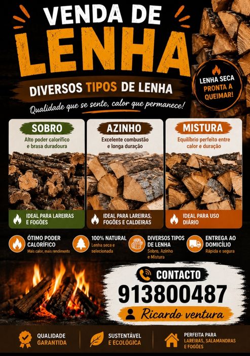 Lenha sobro e mistura  firewood