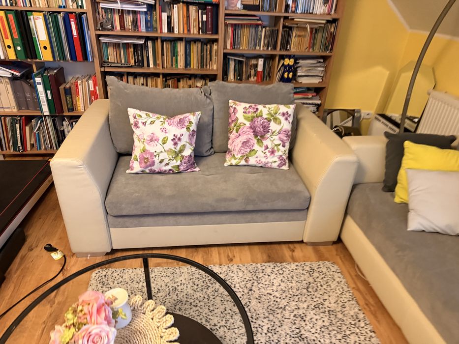 Dwie kanapa sofa rozkladane komplet