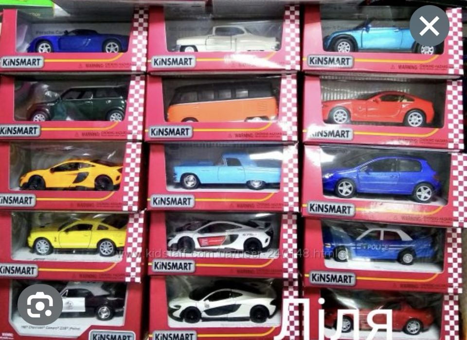 Колекційні металеві моделі машинок KINCMART