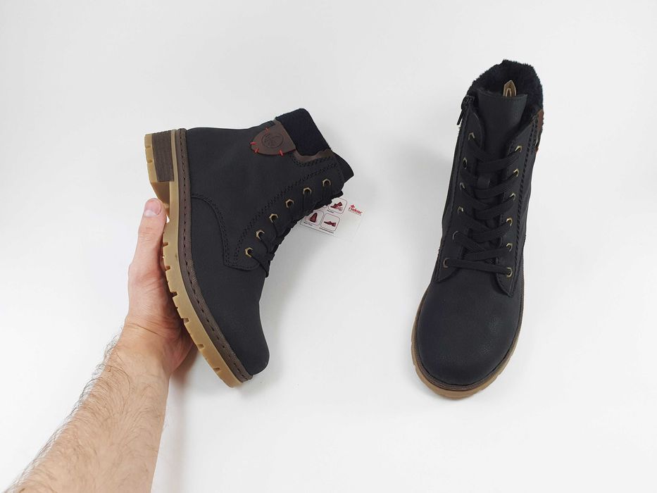 Жіночі черевики Rieker 40 25.5 см 9 US чорні