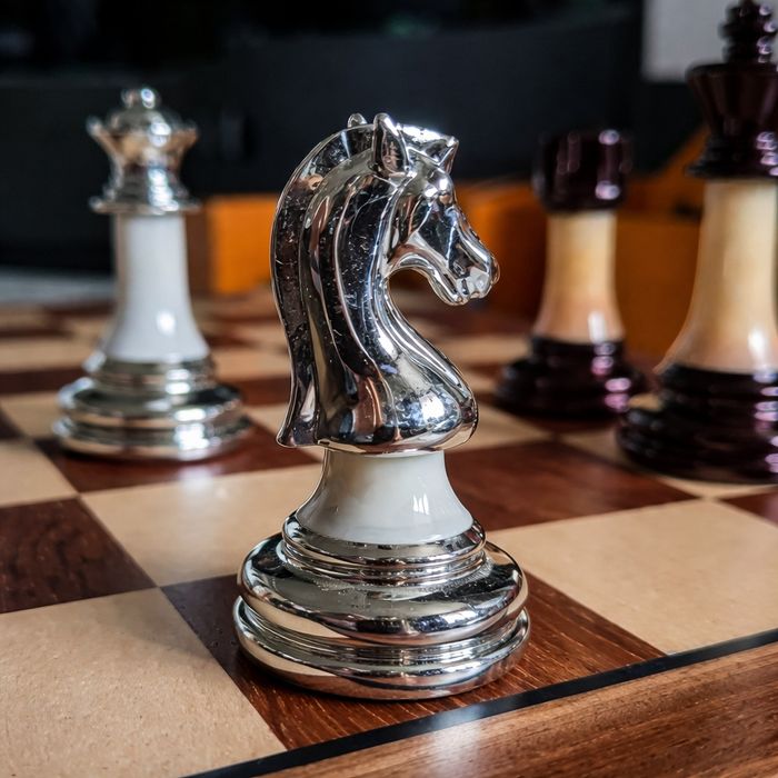 Шахи VIP класу 45см | Дерево + акрил | Подарунок на рівні!