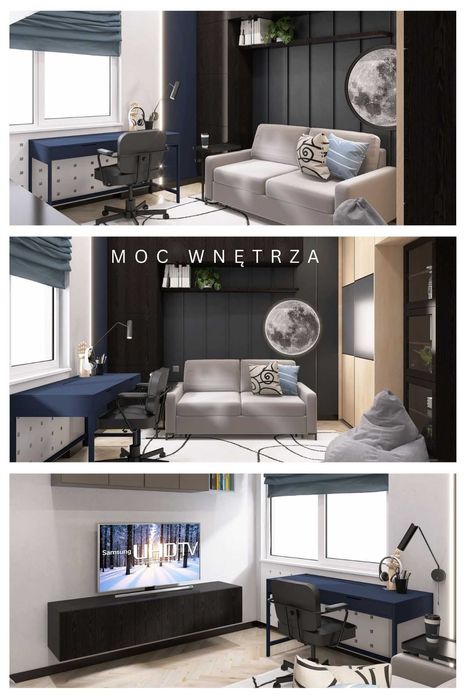 Projektowanie wnętrz super cena z wizualizacją fotorealistyczną