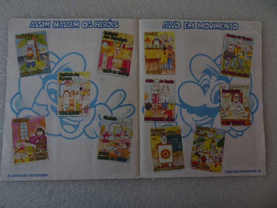 Caderneta de cromos Escola das Videoloucuras - Europer faltam 6 cromos