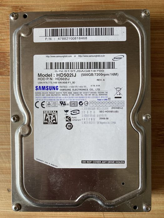 Dysk Samsung 3,5 cala 500GB