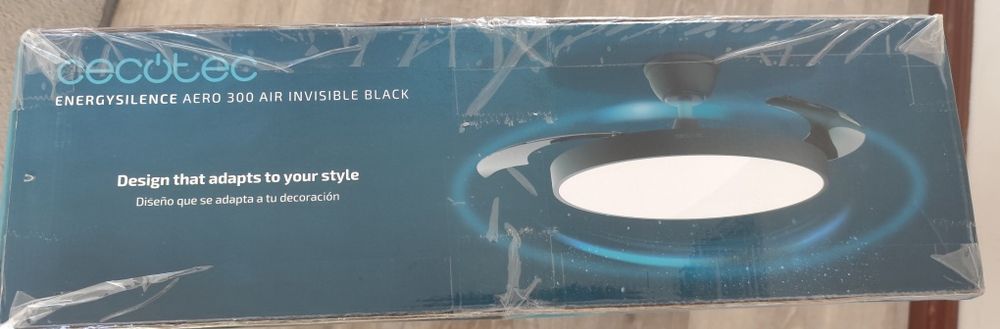 Candeeiro led com ventoinha cecotec