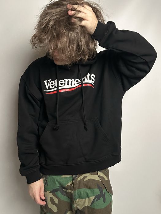vetements худи черное ветмо rick owens