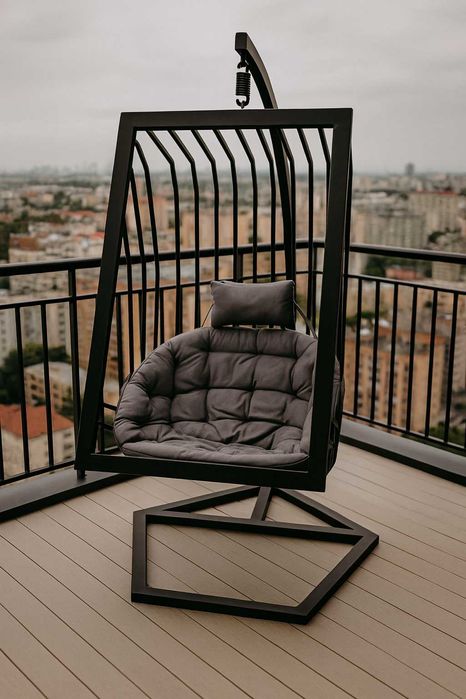 Fotel Wiszący KOKON Loft – Solidna Stal 60x40x2 Kokon Wiszący LOFT