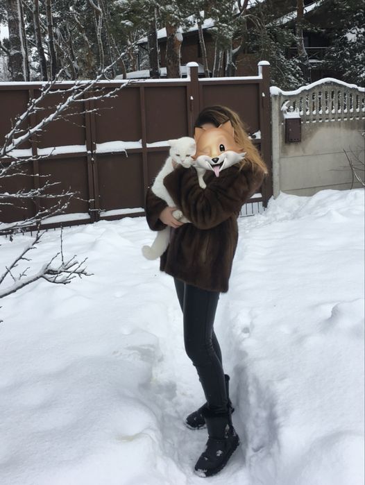 Норковий полушубок