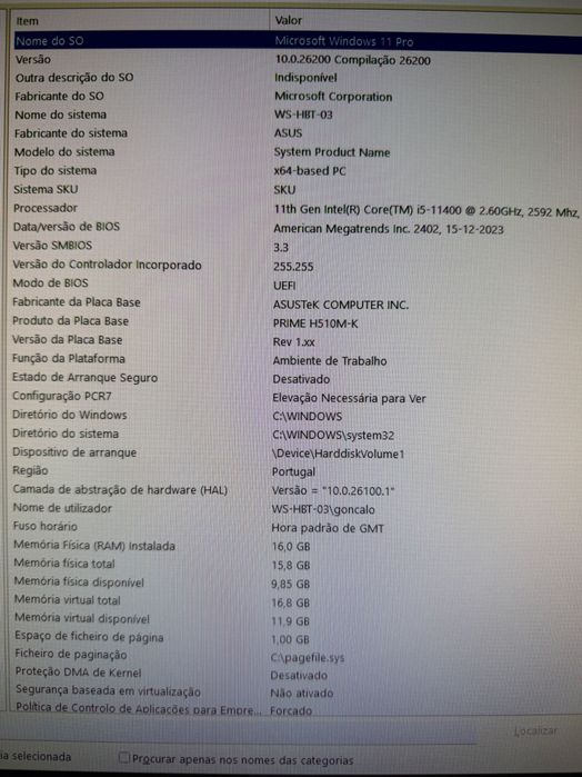 PC Desktop i5 11.ª Geração | 16GB RAM | 1TB SSD NVMe | Windows 11 Pro