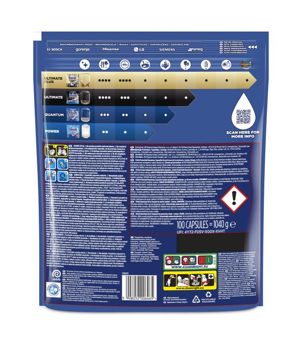 Kapsułki do zmywarki Finish Pawerball Quantum All in 1 Lemon 100 szt