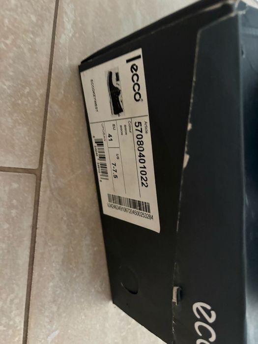 Buty skórzane ecco brązowe