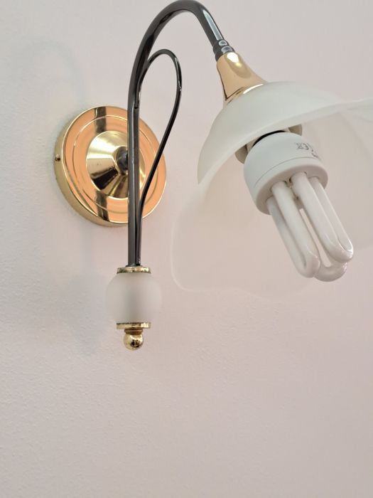 Candeiro de tecto e 2 apliques de parede