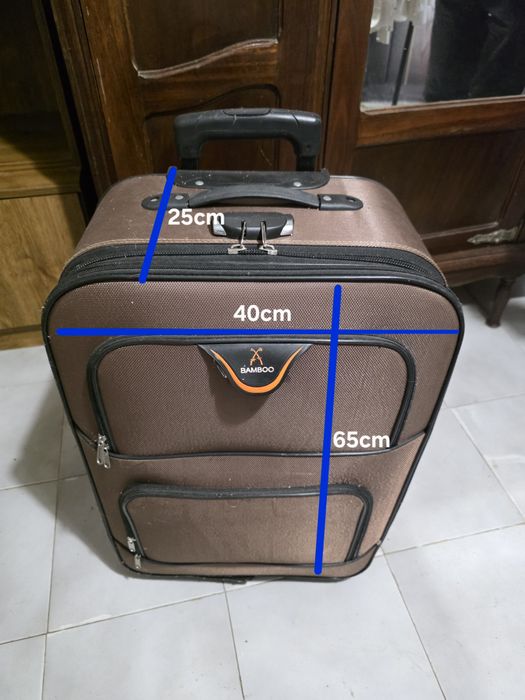 Mala de viagem trolley com código de segurança
