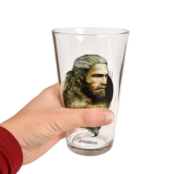 Wiedźmin 3 Dziki Gon - oryginalny zestaw czterech szklanek Dark Horse