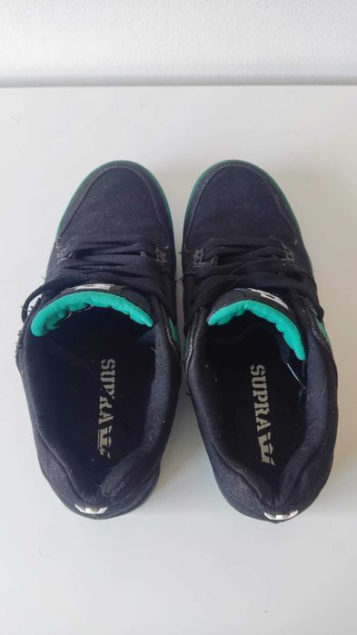 Sapatilhas Ténis Supra , modelo Ellington Pretas e Verdes - tamanho 40