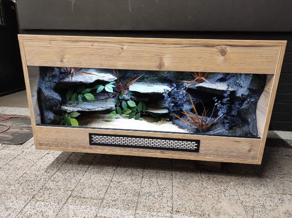 Terrarium 100x50x50 z płyty meblowej wąż pyton boa KOŚCIAN