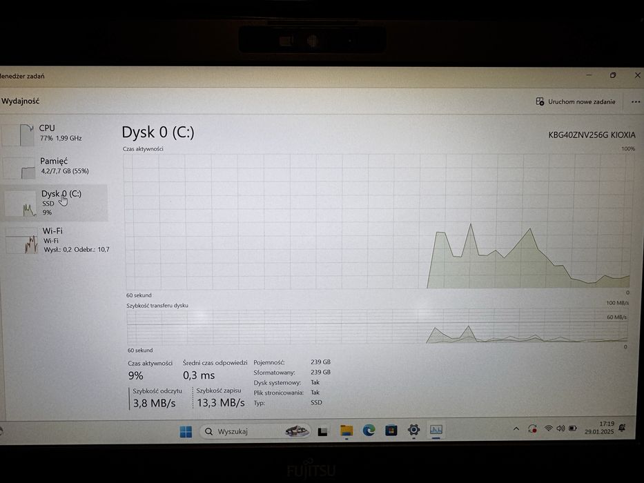 Fujitsu E5410 i3-10110 ram 8 gb ssd 256 gb Full hd