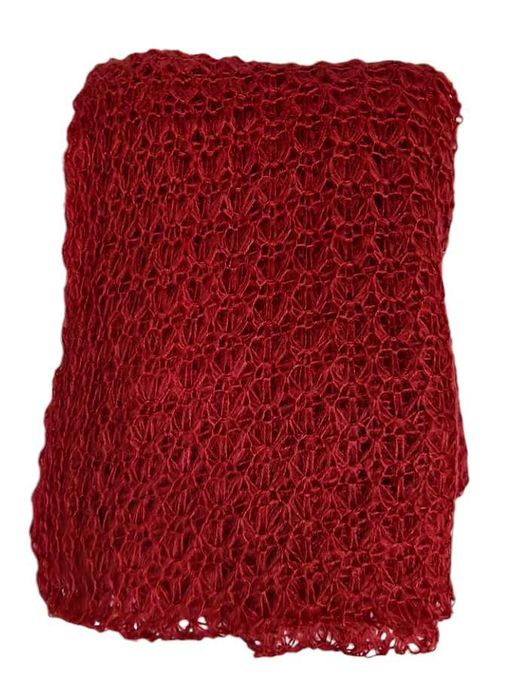 OVS delikatny szalik damski jesień / zima bordo rozm. 70 X 280 cm