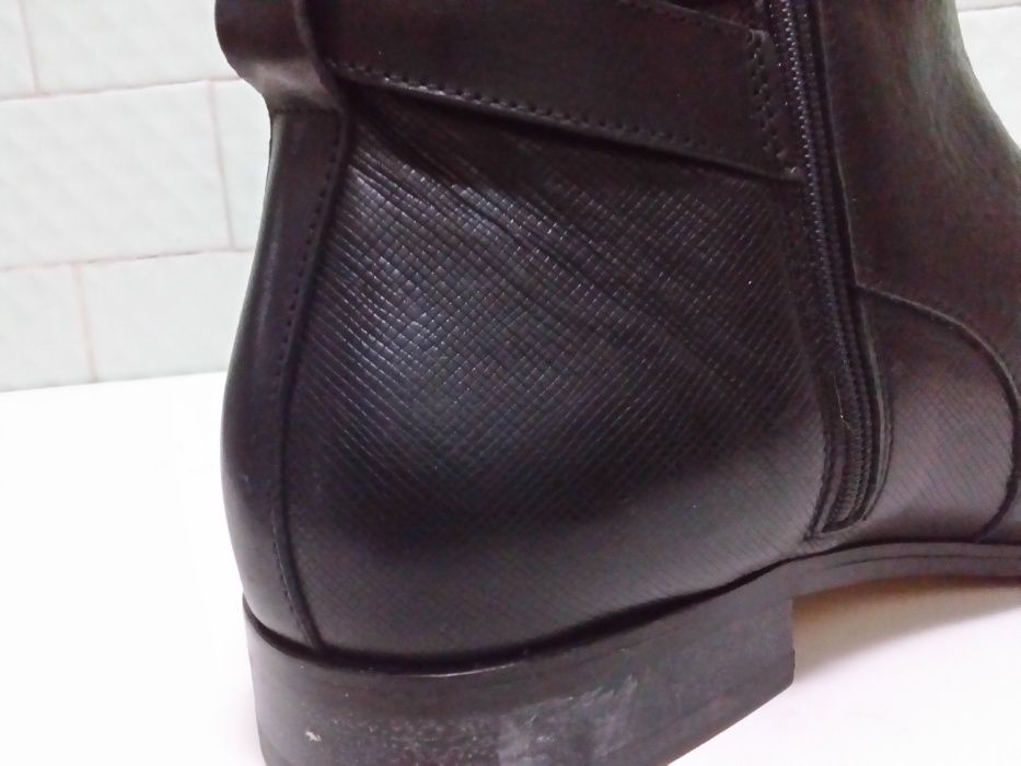 Nº42 Botim Minelli Preto Pele Novo Made in Portugal Top Fashion