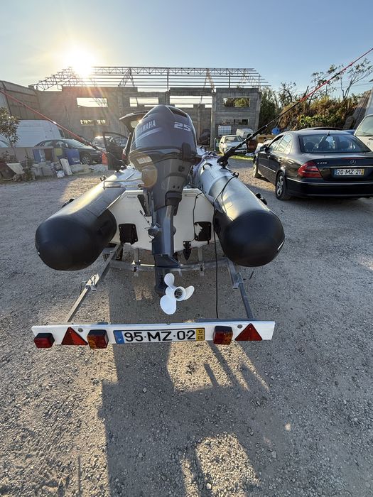 Semi-rigido Yamaha 350taf + yamaha 25hp + atrelado