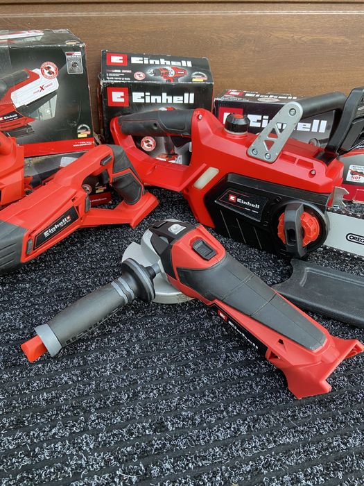 Zestaw elektronarzedzi einhell szlifierka piła wkretarka