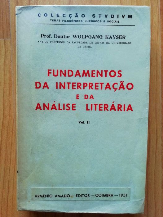 Fundamentos da Interpretação e da Análise Literária - Wolfgang Kayser