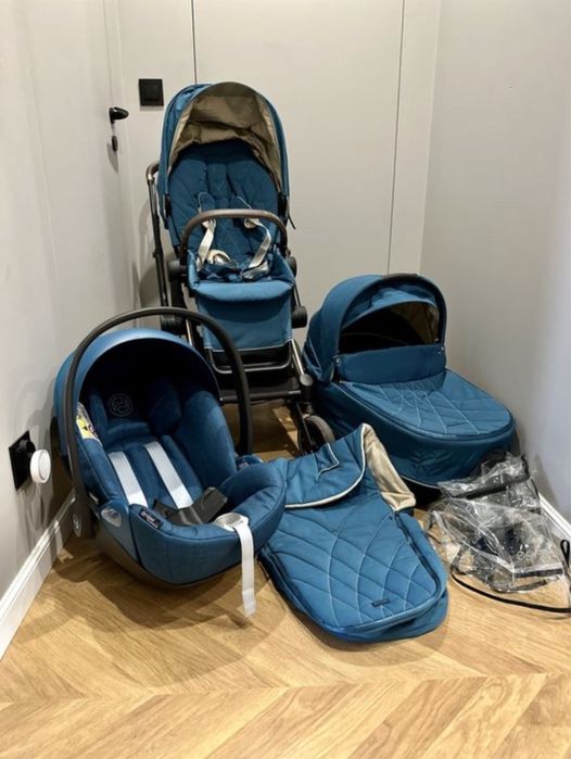 Cybex e-Priam 3w1 – kompletny zestaw, stan bardzo dobry