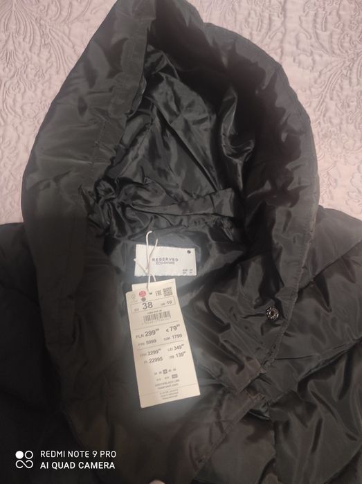 Płaszcz czarny Reserved
