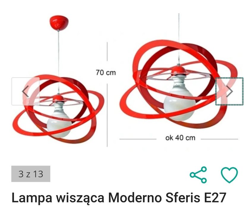 Lampa sufitowa Moderno Sferis- 2 szt.