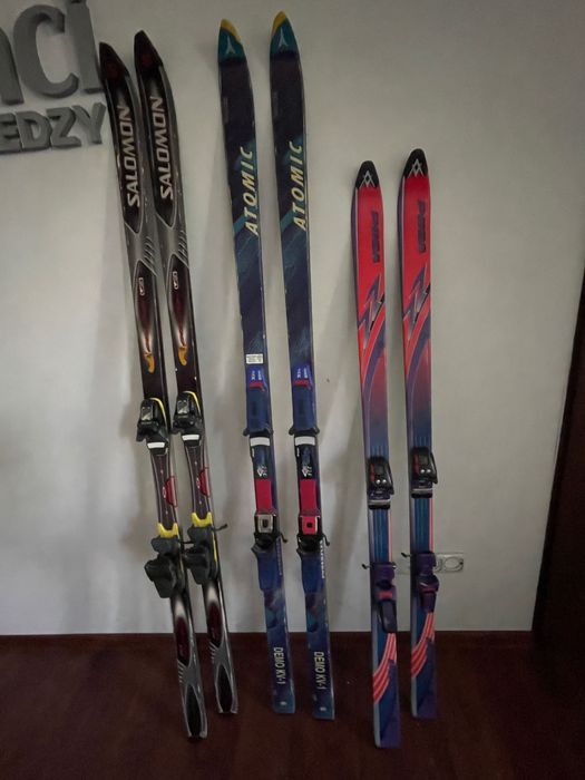 Narty 3 pary sprzedam 250 zł