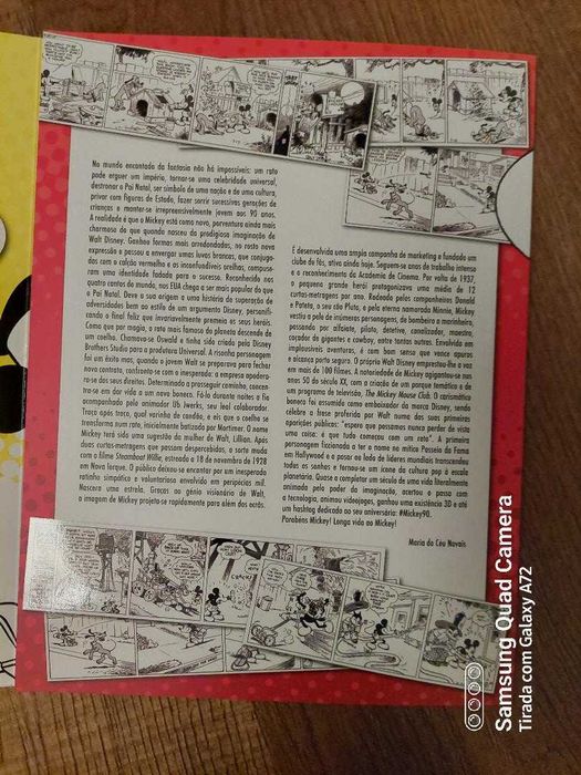 MICKEY 90 ANOS selos + fdc + bloco - Carteira ediçao especial CTT - 2018