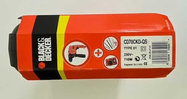 Berbequim Black&Decker CD70CKD 710W - NOVO