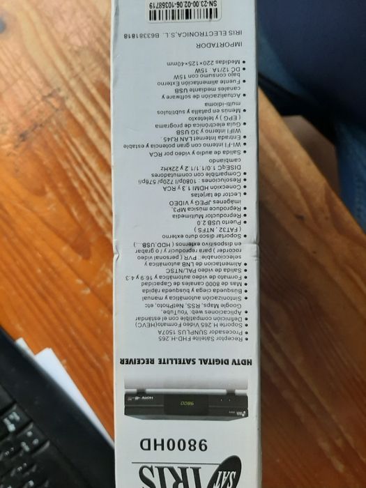 Iris 9800 HD Receptor Satélite FullHD_Novo