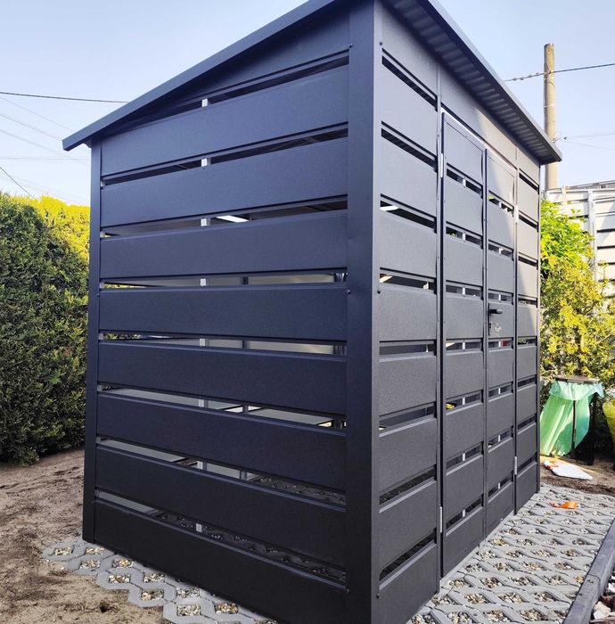 Wiata śmietnikowa panelowa DOWOLNY WYMIAR