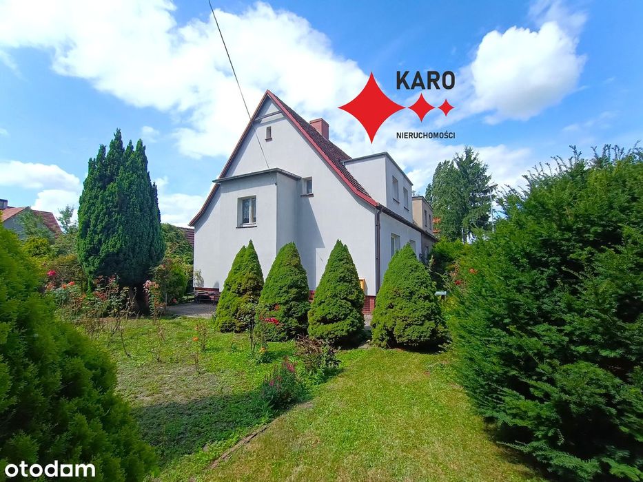 Dom z dużym ogrodem, 2 niezależne mieszkania, garaż i budynek gosp.