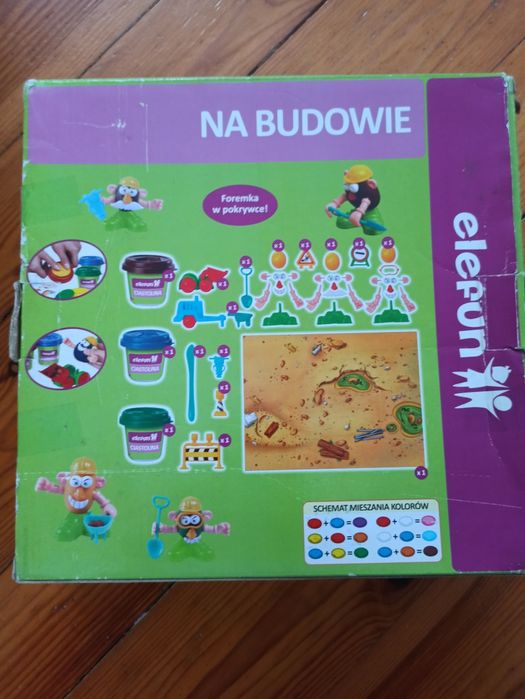 Kreatywne Zabawki Na budowie z plasteliną ciastoliną Elefun