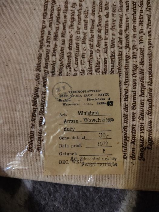 Gobelin ze sceną biblijną "Sen Jakuba"