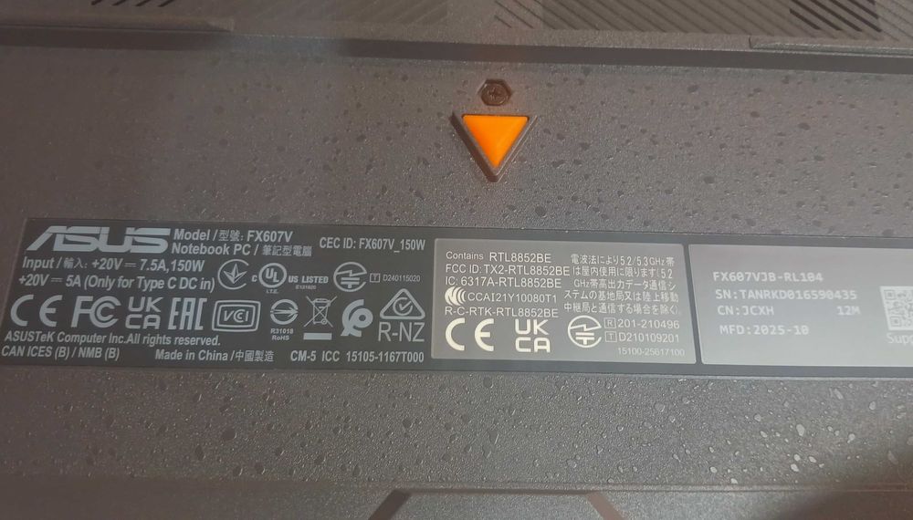 ГАРАНТІЯ Asus TUF (16" 144Гц/Core 5 210H/RAM 16ГБ DDR5/SSD 512ГБ/RTX 3050 6ГБ)TVOYO