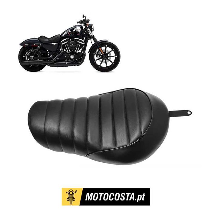 Banco Individual Condutor Preto Harley Sportster Iron XL 883 e 1200