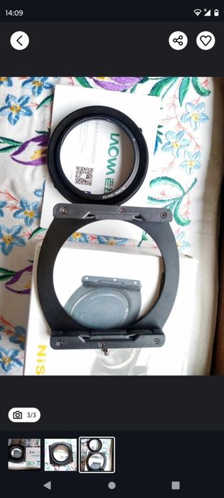 Uchwyt do filtrów 100x100 i 100x150 do Laowa 12mm f2.8 Zero-D