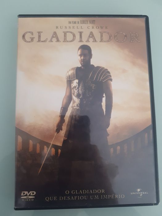 DVD o gladiador Russell Crowe